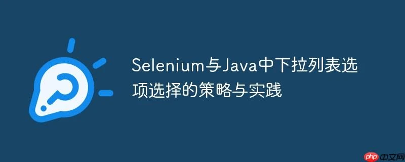 Selenium与Java中下拉列表选项选择的策略与实践