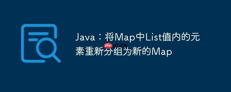 Java：将Map中List值内的元素重新分组为新的Map