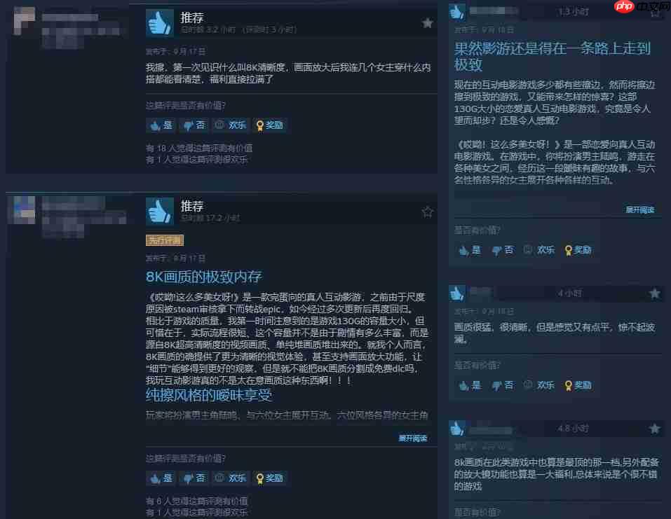 《哎呦！这么多美女呀！》Steam特别好评 福利拉满